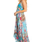 Sakkas Lizi 2025 Womens Maxi High-low Halter Handkerchief Long Dress Beach Party