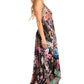 Sakkas Lizi 2025 Womens Maxi High-low Halter Handkerchief Long Dress Beach Party