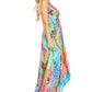 Sakkas Lizi 2025 Womens Maxi High-low Halter Handkerchief Long Dress Beach Party