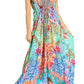 Sakkas Lizi 2025 Womens Maxi High-low Halter Handkerchief Long Dress Beach Party