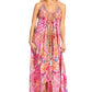 Sakkas Lizi 2025 Womens Maxi High-low Halter Handkerchief Long Dress Beach Party