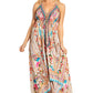 Sakkas Lizi 2025 Womens Maxi High-low Halter Handkerchief Long Dress Beach Party