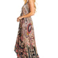 Sakkas Lizi 2025 Womens Maxi High-low Halter Handkerchief Long Dress Beach Party