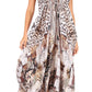 Sakkas Lizi Womens Maxi High-low Halter Handkerchief Long Dress Beach Party