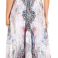 Sakkas Lizi Womens Maxi High-low Halter Handkerchief Long Dress Beach Party