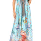 Sakkas Lizi Womens Maxi High-low Halter Handkerchief Long Dress Beach Party