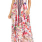 Sakkas Lizi Womens Maxi High-low Halter Handkerchief Long Dress Beach Party