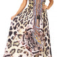 Sakkas Lizi Womens Maxi High-low Halter Handkerchief Long Dress Beach Party