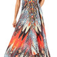 Sakkas Lizi Womens Maxi High-low Halter Handkerchief Long Dress Beach Party