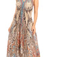 Sakkas Lizi Womens Maxi High-low Halter Handkerchief Long Dress Beach Party
