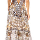 Sakkas Lizi Womens Maxi High-low Halter Handkerchief Long Dress Beach Party