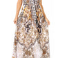Sakkas Lizi Womens Maxi High-low Halter Handkerchief Long Dress Beach Party