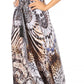 Sakkas Lizi Womens Maxi High-low Halter Handkerchief Long Dress Beach Party