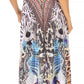 Sakkas Lizi Womens Maxi High-low Halter Handkerchief Long Dress Beach Party