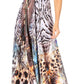 Sakkas Lizi Womens Maxi High-low Halter Handkerchief Long Dress Beach Party