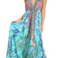 Sakkas Lizi Womens Maxi High-low Halter Handkerchief Long Dress Beach Party