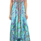 Sakkas Lizi Womens Maxi High-low Halter Handkerchief Long Dress Beach Party