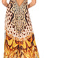 Sakkas Lizi Womens Maxi High-low Halter Handkerchief Long Dress Beach Party