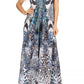 Sakkas Lizi Womens Maxi High-low Halter Handkerchief Long Dress Beach Party