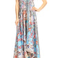 Sakkas Lizi Womens Maxi High-low Halter Handkerchief Long Dress Beach Party