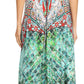 Sakkas Lizi Womens Maxi High-low Halter Handkerchief Long Dress Beach Party