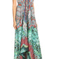 Sakkas Lizi Womens Maxi High-low Halter Handkerchief Long Dress Beach Party