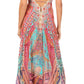 Sakkas Lizi Womens Maxi High-low Halter Handkerchief Long Dress Beach Party