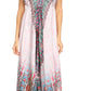Sakkas Lizi Womens Maxi High-low Halter Handkerchief Long Dress Beach Party