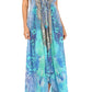 Sakkas Lizi Womens Maxi High-low Halter Handkerchief Long Dress Beach Party