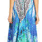 Sakkas Lizi Womens Maxi High-low Halter Handkerchief Long Dress Beach Party