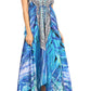 Sakkas Lizi Womens Maxi High-low Halter Handkerchief Long Dress Beach Party