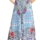 Sakkas Lizi Womens Maxi High-low Halter Handkerchief Long Dress Beach Party