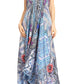 Sakkas Lizi Womens Maxi High-low Halter Handkerchief Long Dress Beach Party