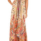 Sakkas Lizi Womens Maxi High-low Halter Handkerchief Long Dress Beach Party
