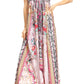 Sakkas Lizi Womens Maxi High-low Halter Handkerchief Long Dress Beach Party