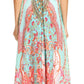 Sakkas Lizi Womens Maxi High-low Halter Handkerchief Long Dress Beach Party