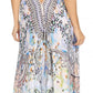 Sakkas Lizi Womens Maxi High-low Halter Handkerchief Long Dress Beach Party