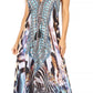 Sakkas Lizi Womens Maxi High-low Halter Handkerchief Long Dress Beach Party
