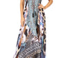 Sakkas Lizi Womens Maxi High-low Halter Handkerchief Long Dress Beach Party