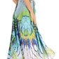 Sakkas Lizi Womens Maxi High-low Halter Handkerchief Long Dress Beach Party