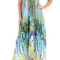 Sakkas Lizi Womens Maxi High-low Halter Handkerchief Long Dress Beach Party