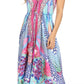 Sakkas Lizi Womens Maxi High-low Halter Handkerchief Long Dress Beach Party