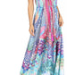 Sakkas Lizi Womens Maxi High-low Halter Handkerchief Long Dress Beach Party