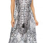 Sakkas Lizi Womens Maxi High-low Halter Handkerchief Long Dress Beach Party