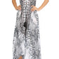 Sakkas Lizi Womens Maxi High-low Halter Handkerchief Long Dress Beach Party