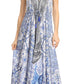 Sakkas Lizi Womens Maxi High-low Halter Handkerchief Long Dress Beach Party