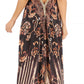 Sakkas Lizi Womens Maxi High-low Halter Handkerchief Long Dress Beach Party