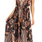 Sakkas Lizi Womens Maxi High-low Halter Handkerchief Long Dress Beach Party