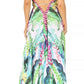 Sakkas Lizi Womens Maxi High-low Halter Handkerchief Long Dress Beach Party