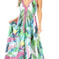Sakkas Lizi Womens Maxi High-low Halter Handkerchief Long Dress Beach Party